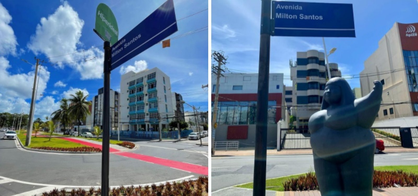 Placas são alteradas e avenida em Ondina já exibe nome ‘Milton Santos’