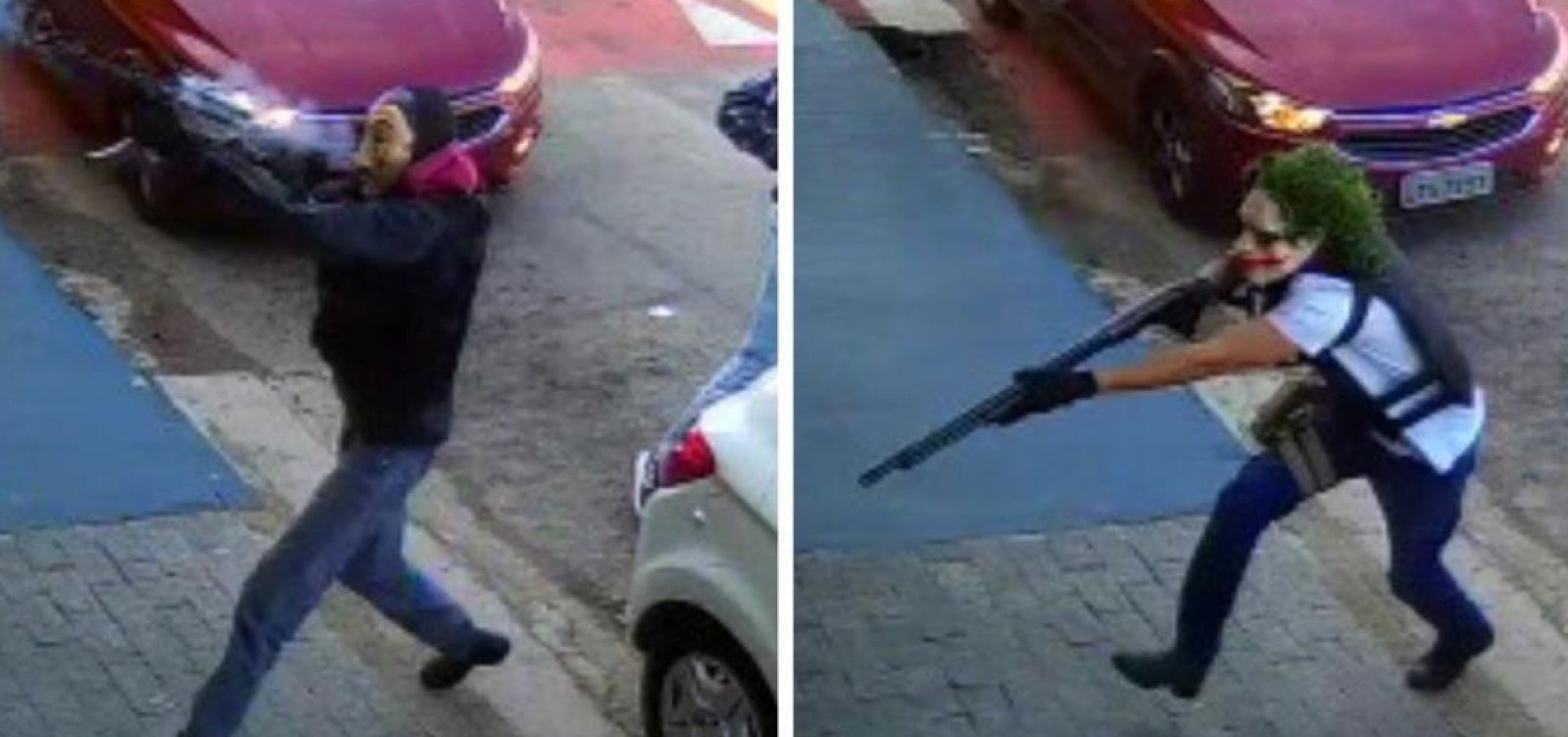 Vídeo: Bandidos com máscaras de Coringa e Salvador Dali roubam caixa eletrônico em mercado de SP