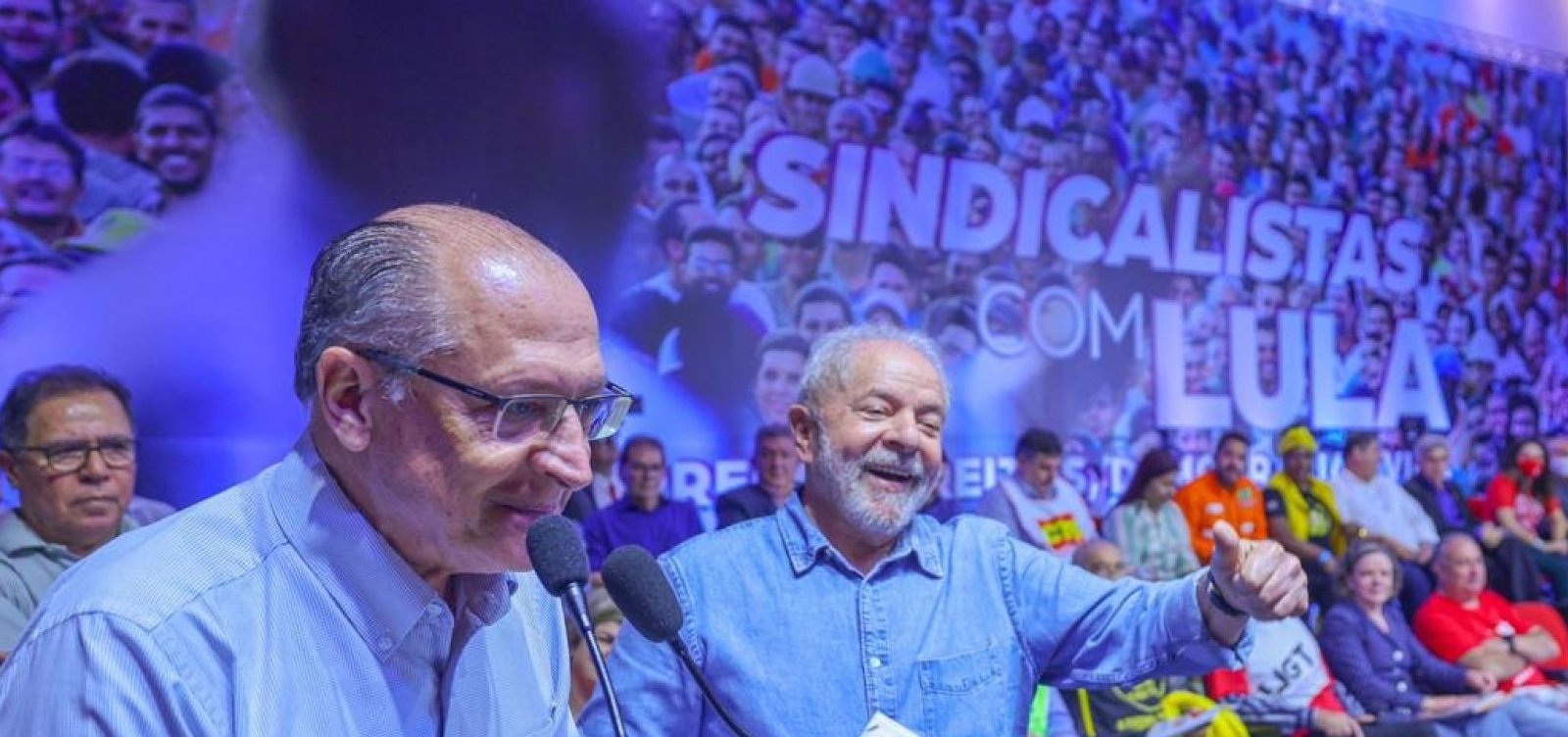 “A luta sindical deu ao Brasil o maior líder popular deste país”, diz Alckmin sobre Lula