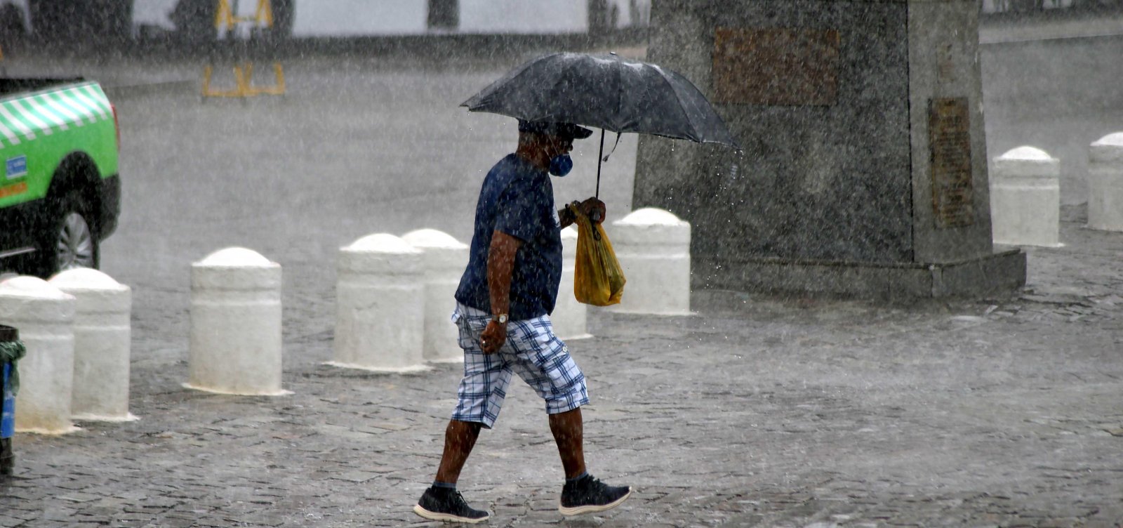  Resquícios de frente fria vinda do Sudeste provoca chuvas em Salvador