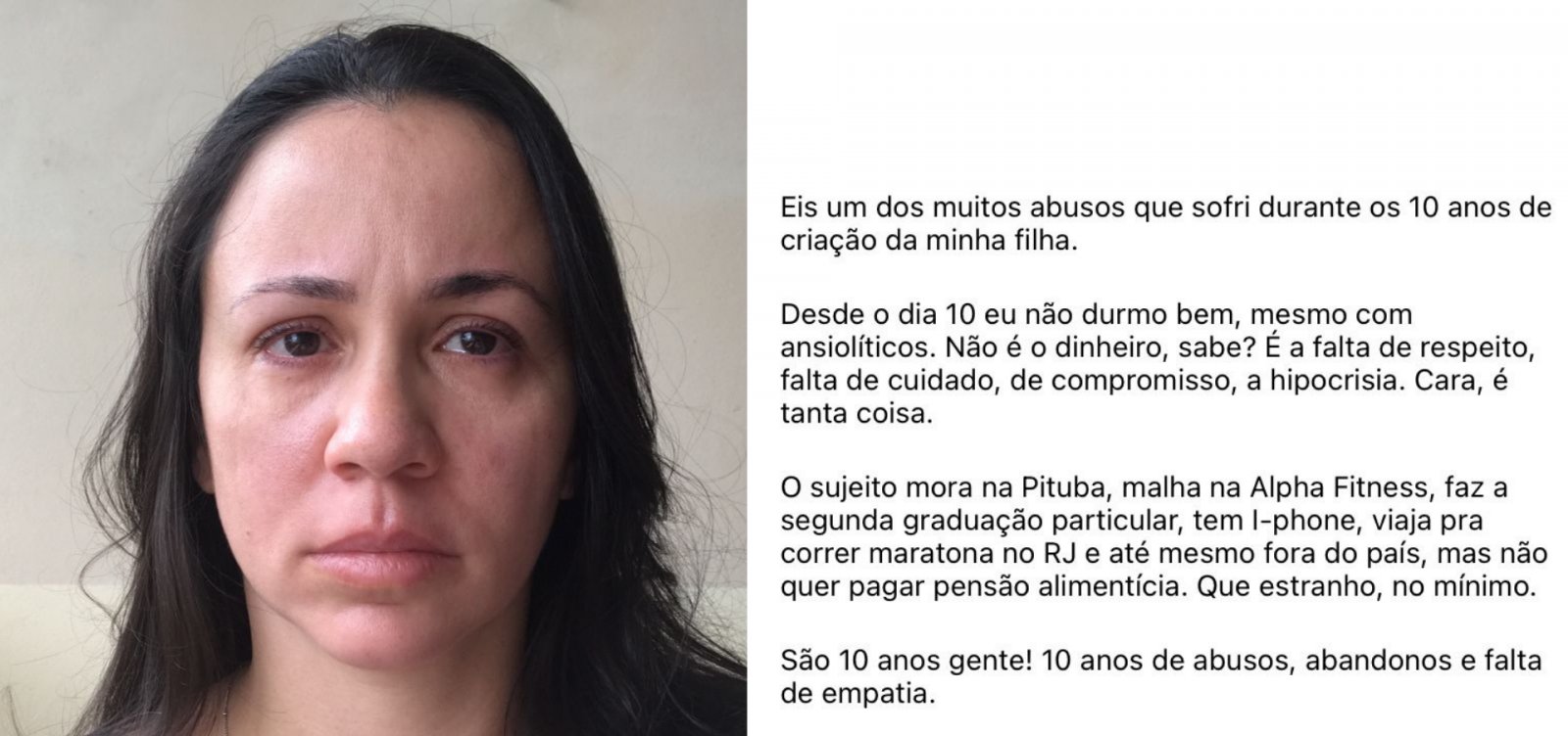 Servidora pública expõe pai da filha nas redes após constantes atrasos na pensão alimentícia 