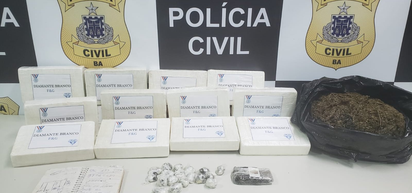 Polícia apreende carga de drogas avaliada em R$ 1 milhão 