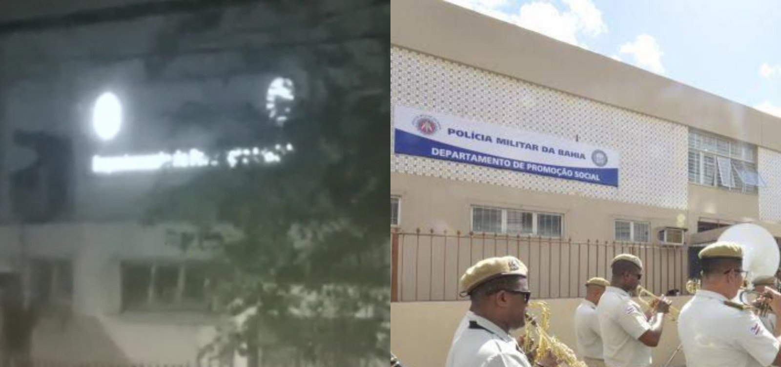 Homem escala prédio da PM para roubar fios; veja vídeo 