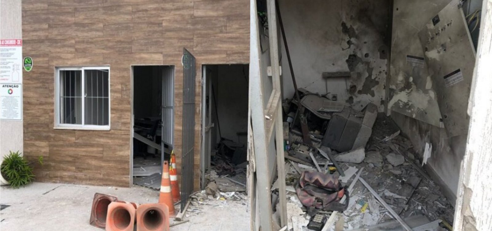 Criminosos explodem cofre de posto de combustível em Amélia Rodrigues