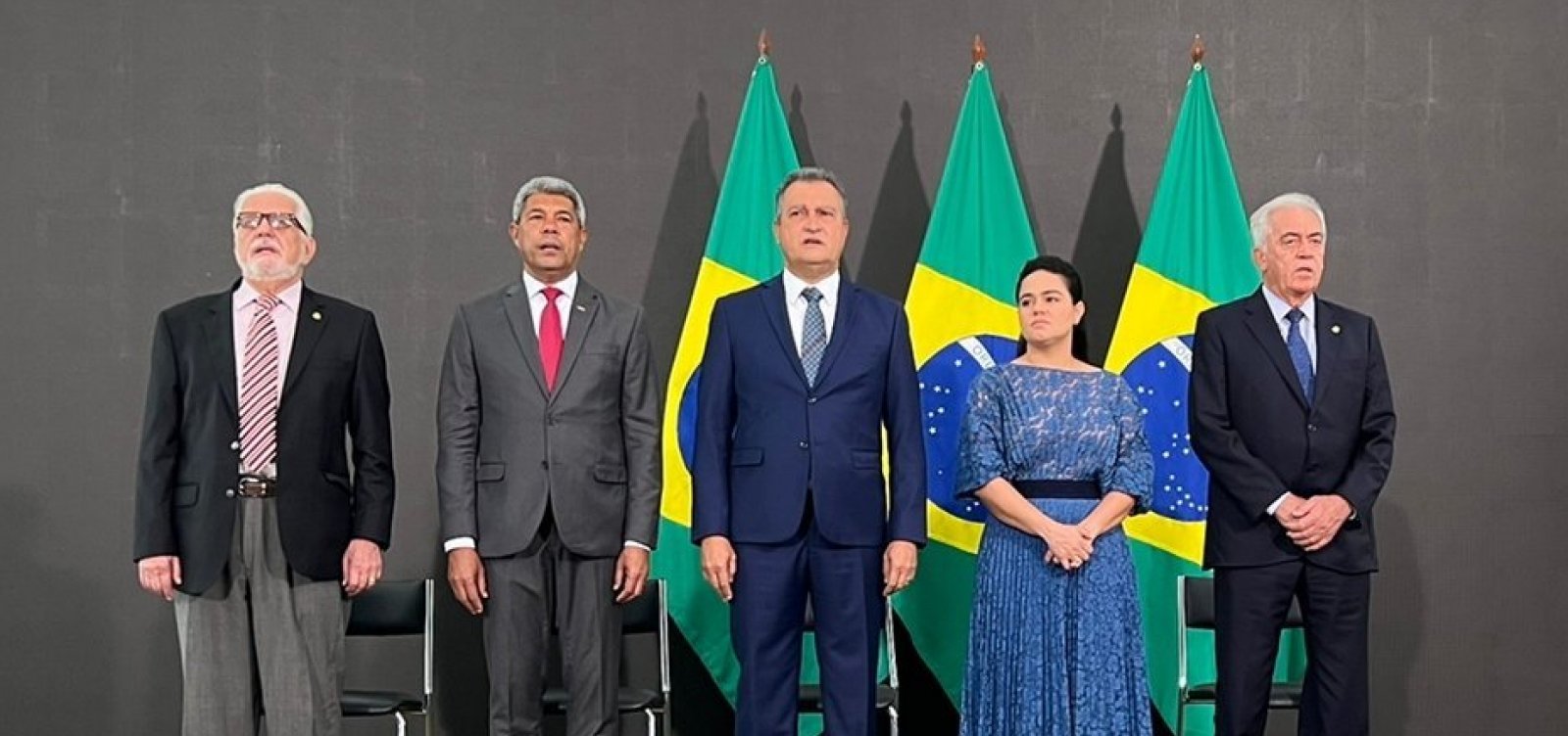 Governador Jerônimo Rodrigues acompanha cerimônia de posse de Rui Costa como ministro da Casa Civil