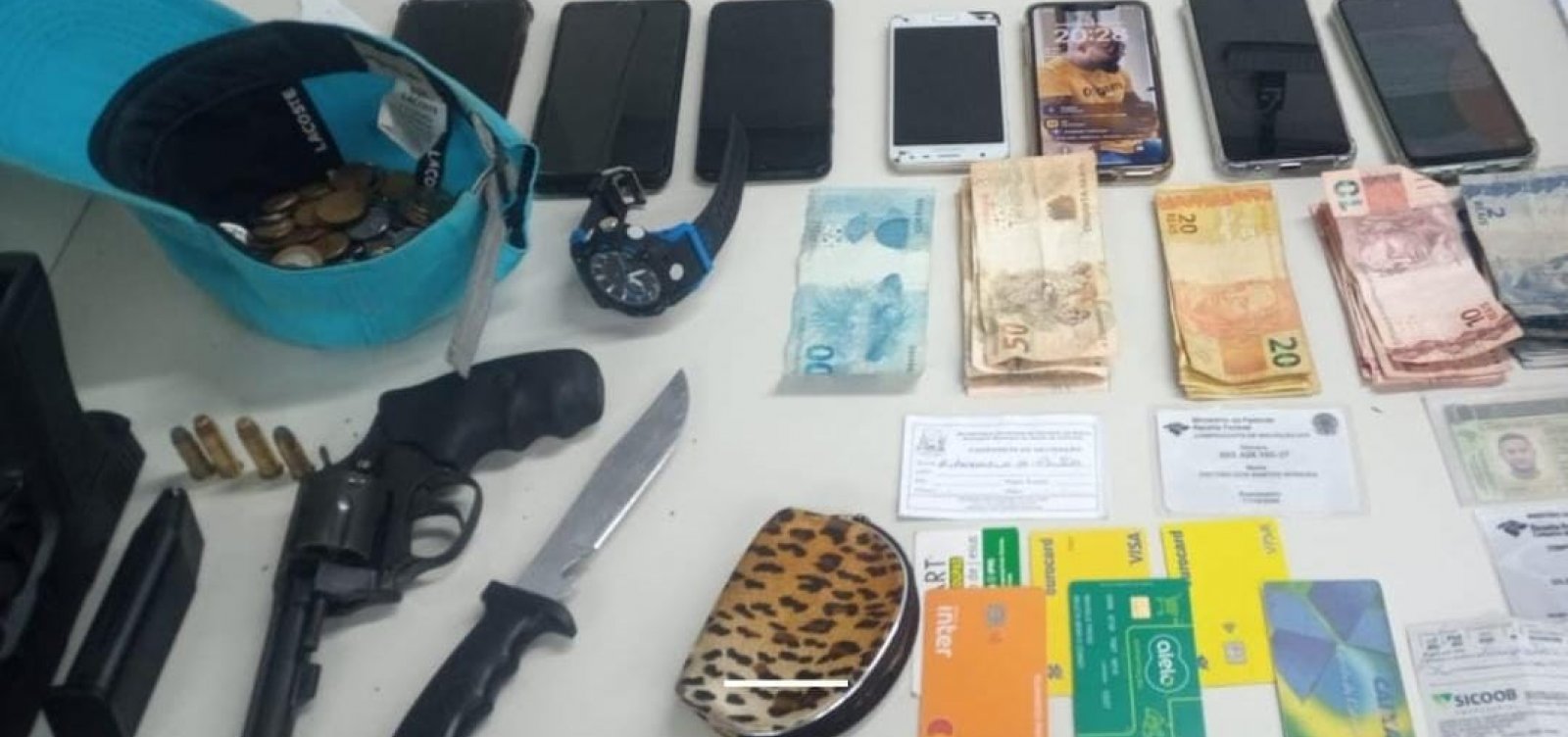 Trio suspeito de assaltos é preso pela PM 