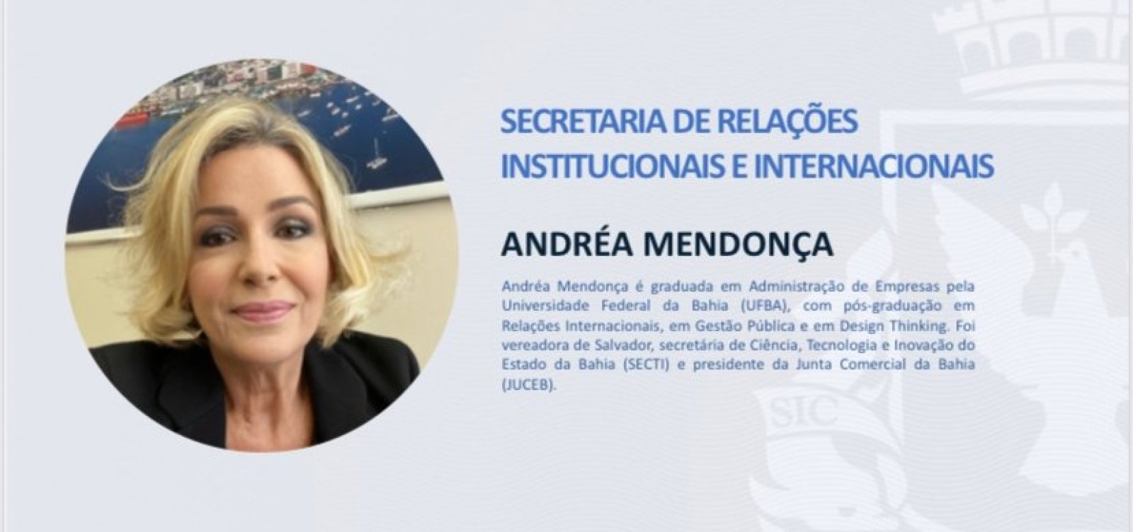 Andréa Mendonça é anunciada como nova secretária em cargo que não existiria na estrutura da prefeitura 