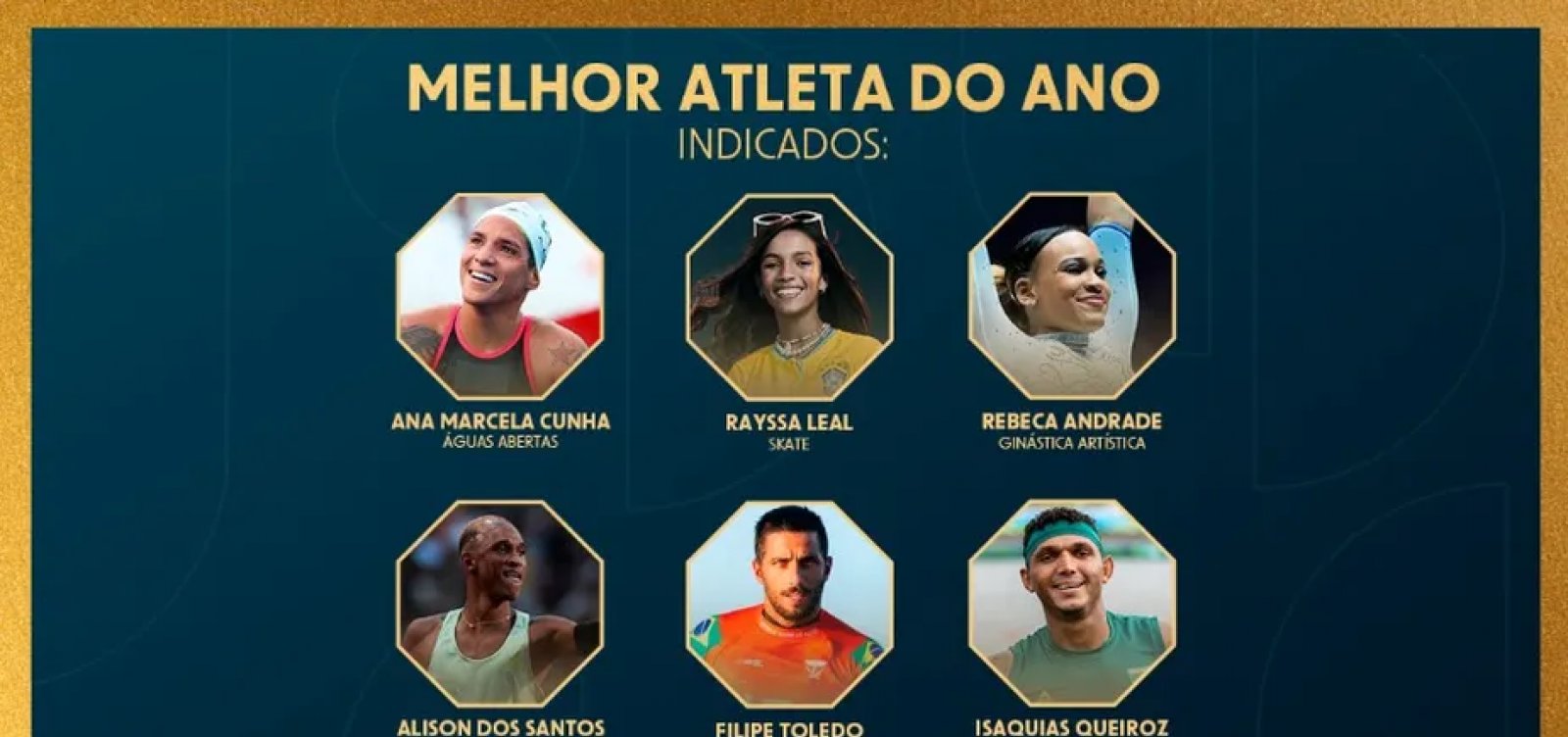 Baianos se destacam e concorrem ao troféu Melhor Atleta do Ano no Prêmio Brasil Olímpico 2022