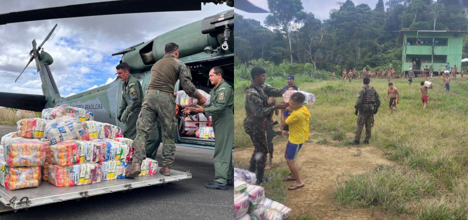 FAB distribui cerca de 4 toneladas de alimentos para comunidades Yanomami 