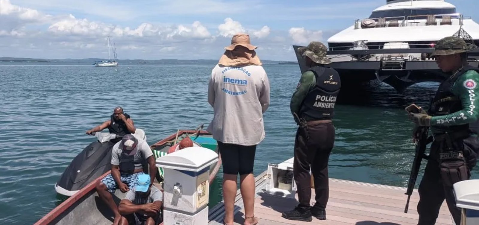 Homens s&atilde;o presos por suspeita de pesca ilegal com bomba na Ilha de Itaparica