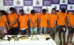 Nove pessoas são presas e sete armas apreendidas em Camaçari