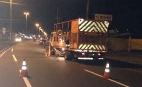 Estrada do Coco passa por requalificação; motoristas devem ficar atentos