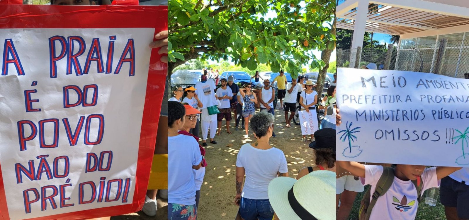 Moradores se manifestam contra imóvel na orla de Stella Maris 