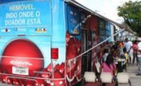 Hemóvel atende em estacionamento da FTC e em Igreja em Stella Mares