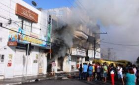 Incêndio destrói loja de móveis em Conceição do Coité