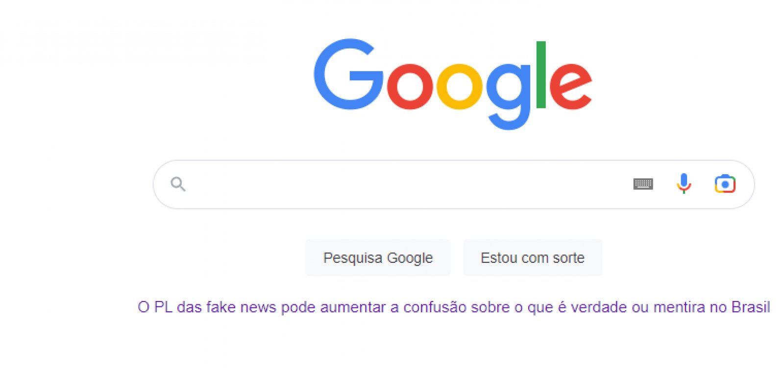 Google privilegia conteúdos contrários ao PL das Fake News nos mecanismos de busca