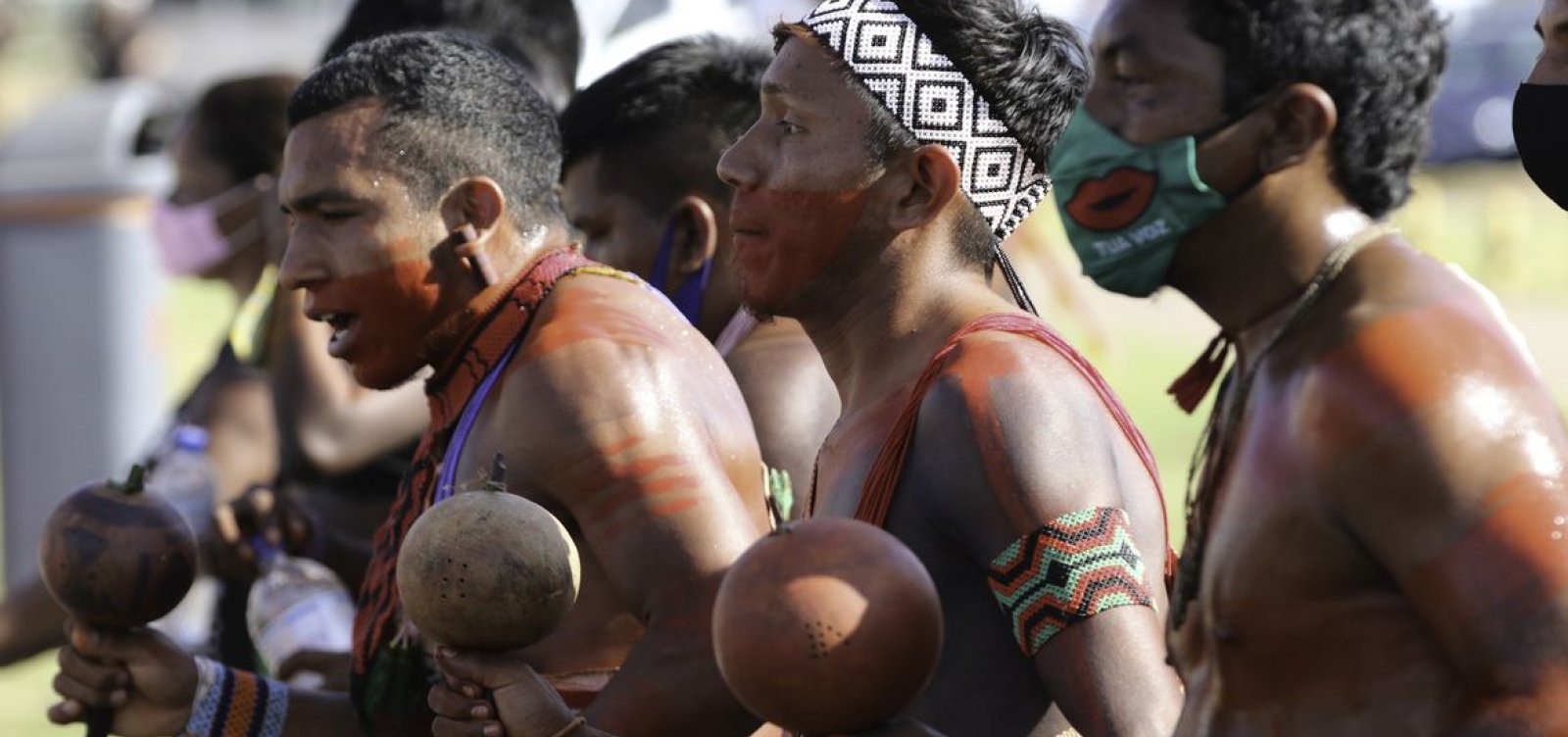 Indígenas baianos se manifestam contra o Marco Temporal