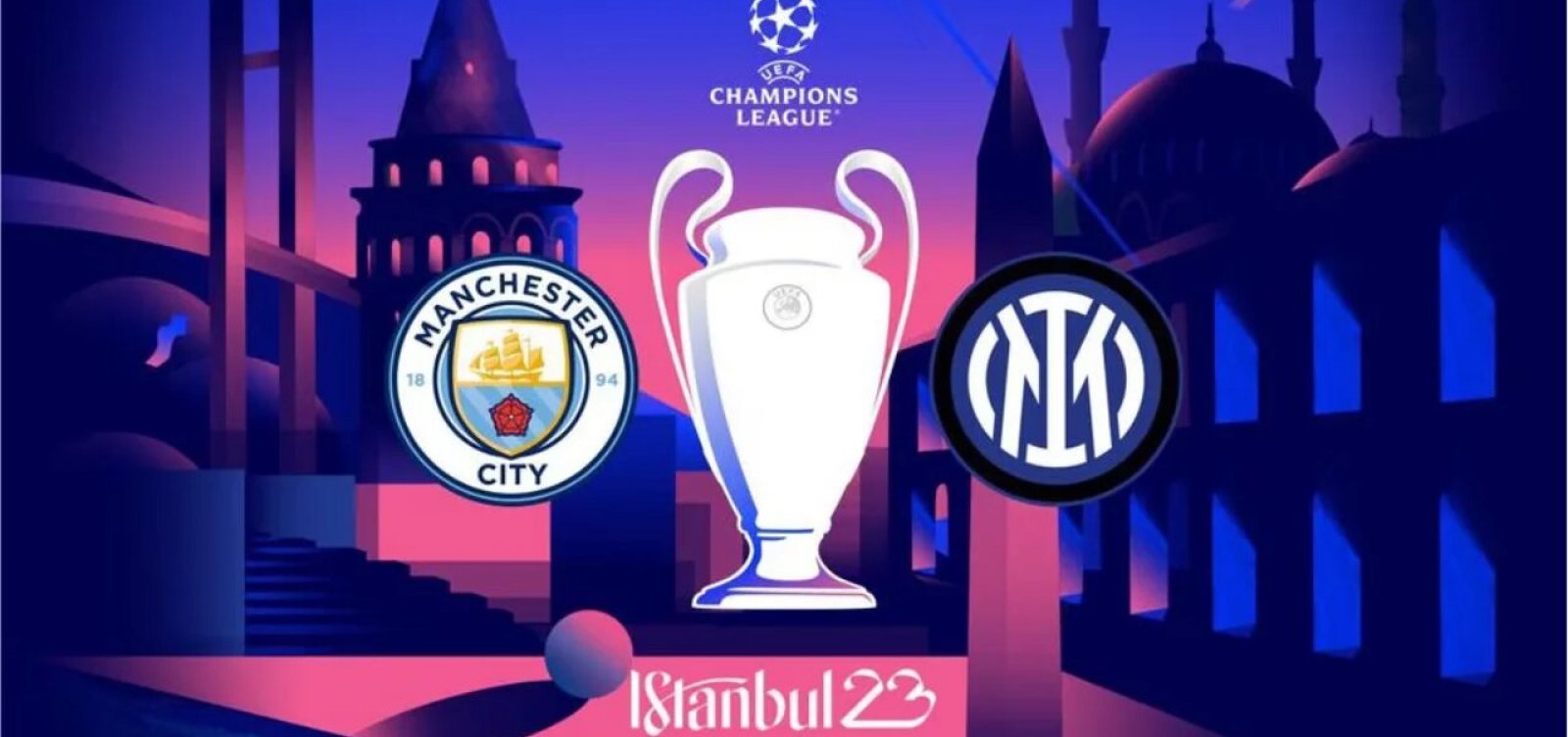 Manchester City e Inter de Milão disputam a final da Champions League neste sábado