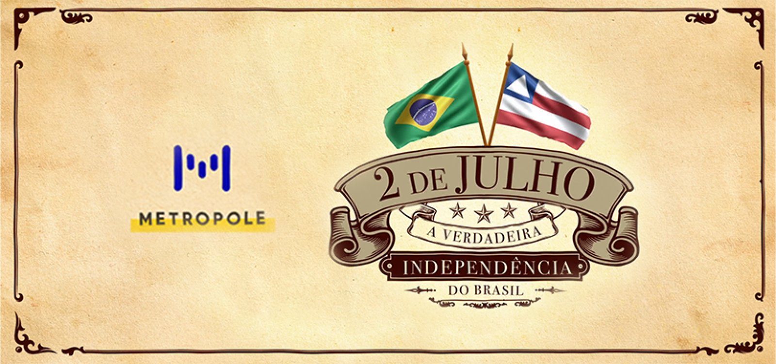 Em parceria com humorista Matheus Buente, série especial da Metropole mostra história do 2 de Julho