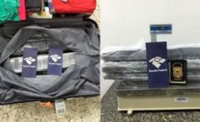 Jovem de 25 anos é preso com 10kg de droga em mala no aeroporto de Salvador