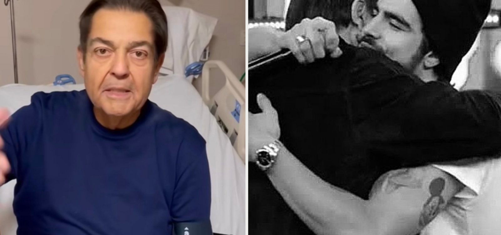 Faustão tranquiliza fãs e grava vídeo em hospital: "Por sorte, ainda não morri"