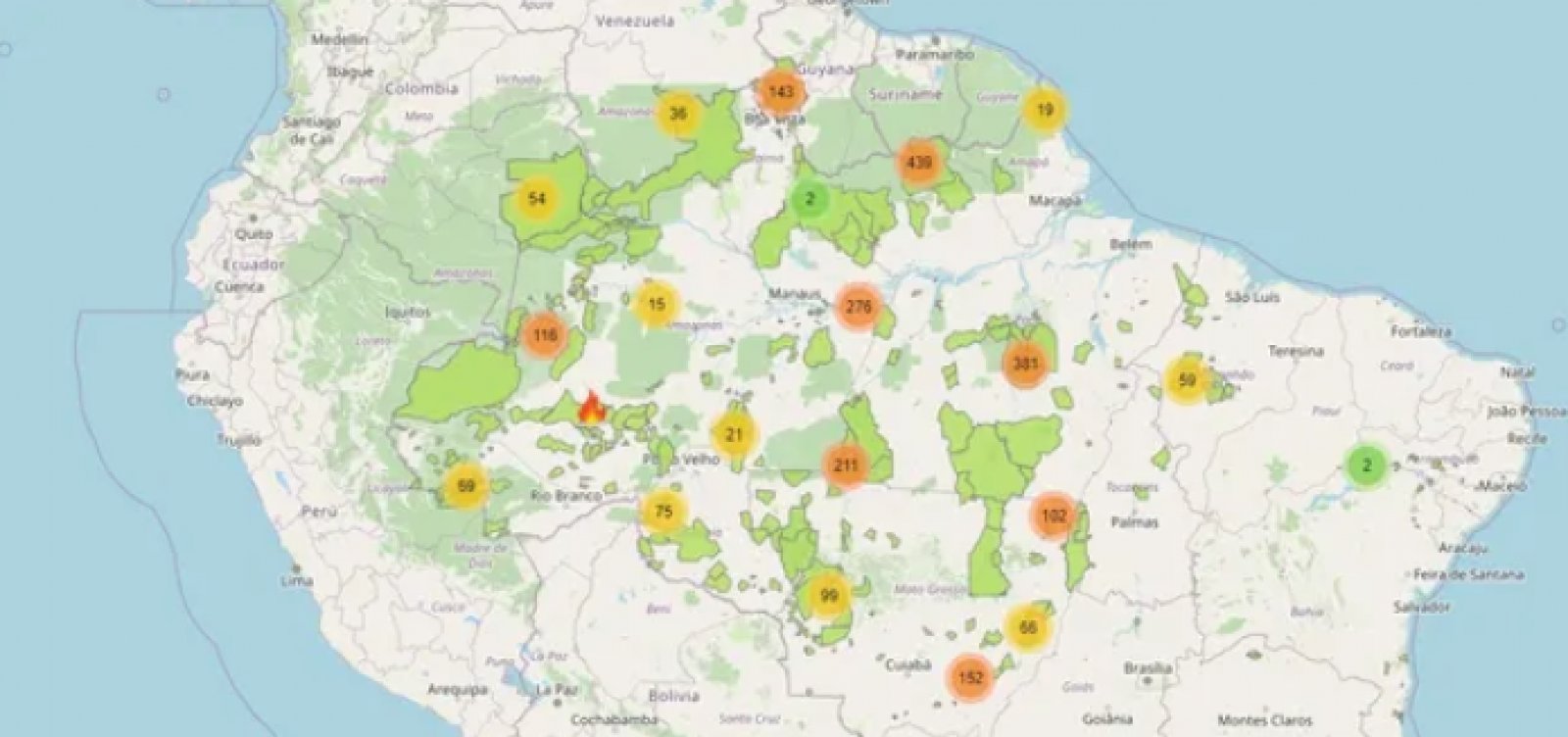 Pesquisadores criam plataforma que monitora incêndios e desmatamentos em terras indígenas