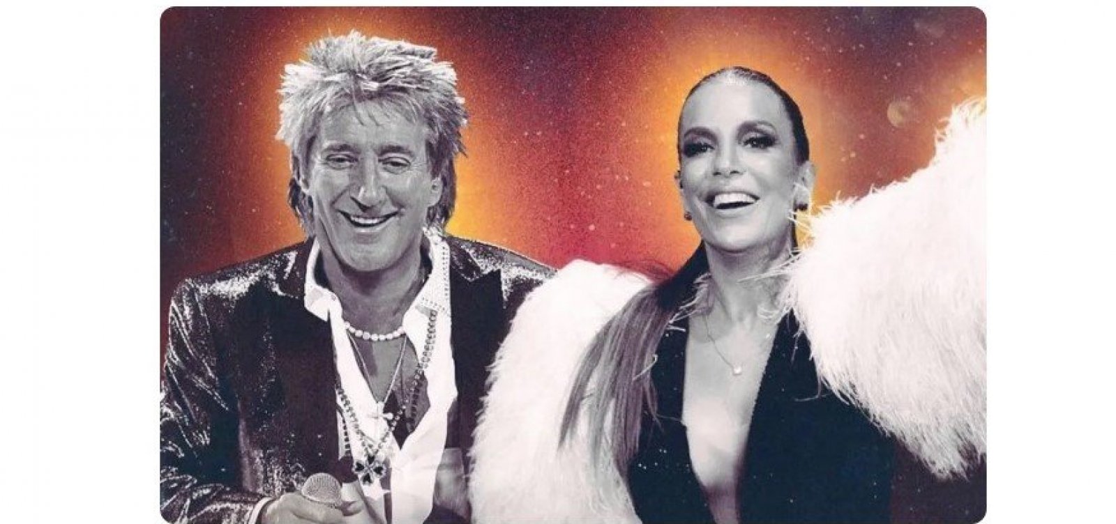 Show com Ivete pode ser o último de Rod Stewart no Brasil