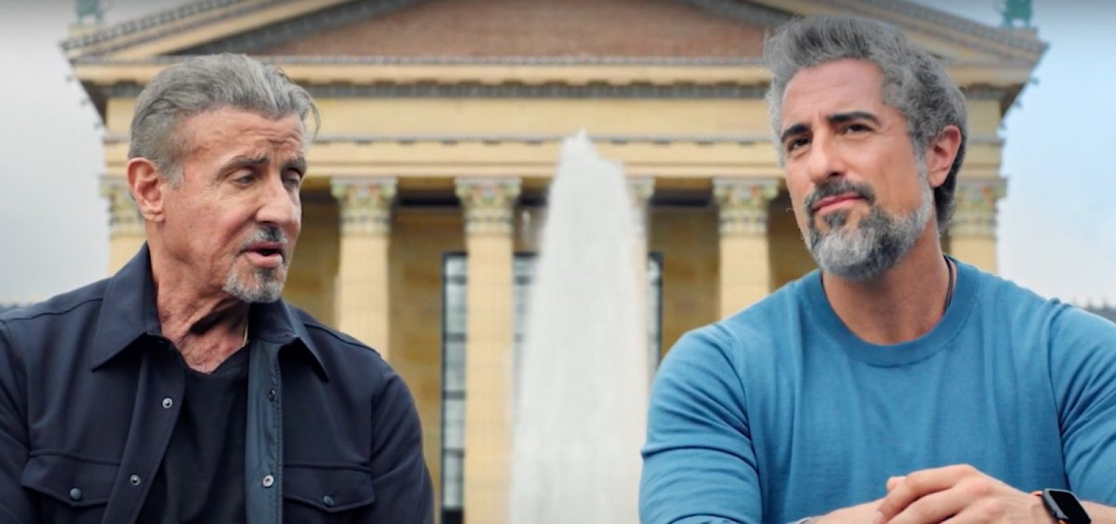 Em colaboração inusitada, Mion e Stallone protagonizam campanha de publicidade juntos