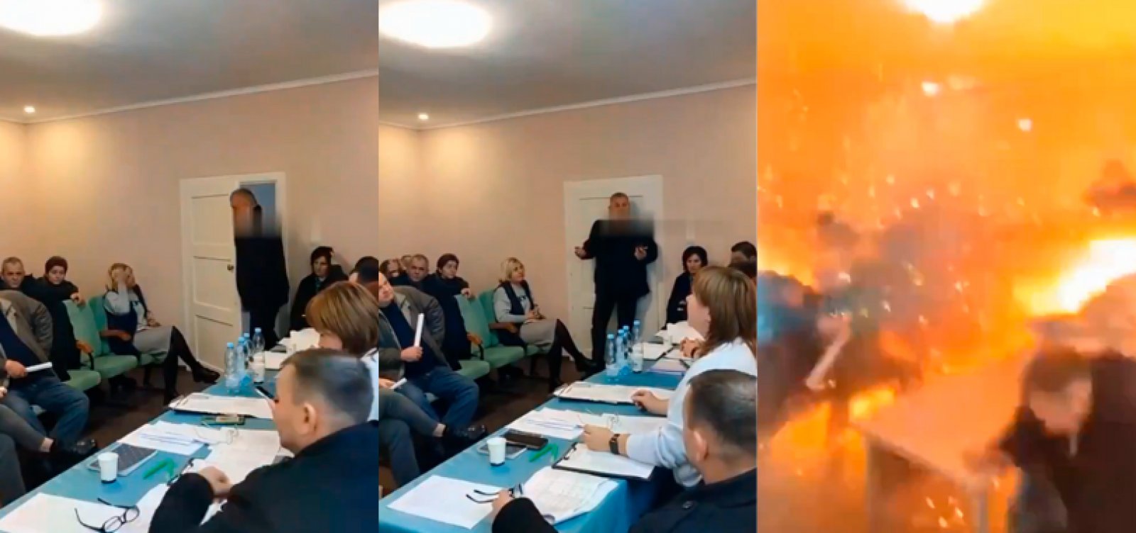 Deputado explode granadas durante reunião na Ucrânia; pelo menos 26 pessoas ficaram feridas e uma morreu