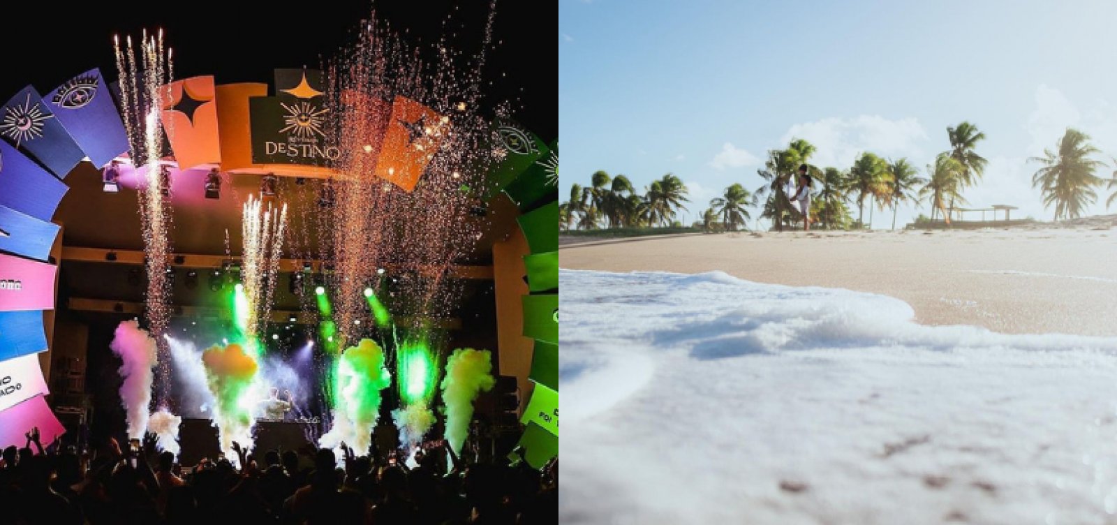 Réveillon Destino: Festa de Ano Novo gera críticas por impacto ambiental em praia de Camaçari