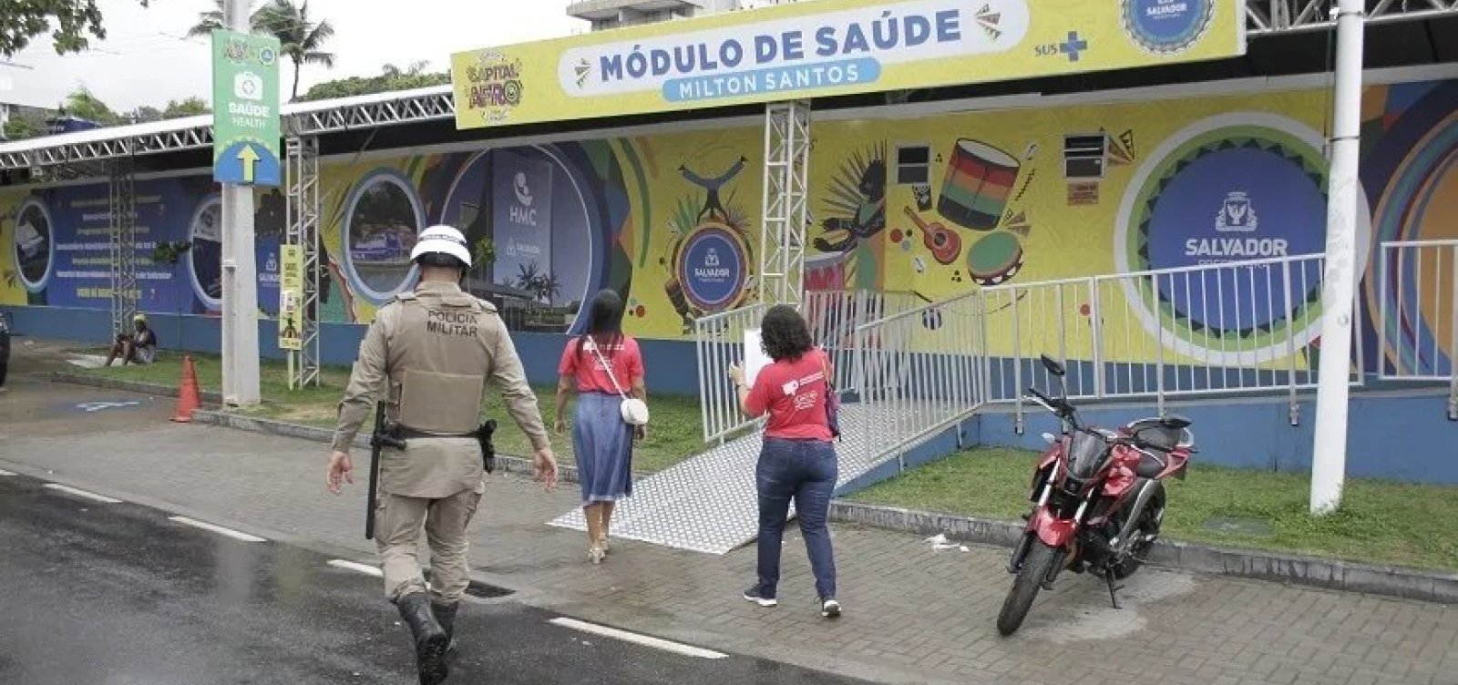 MP solicita que trios deixem de estacionar em módulo de saúde na Avenida Milton Santos