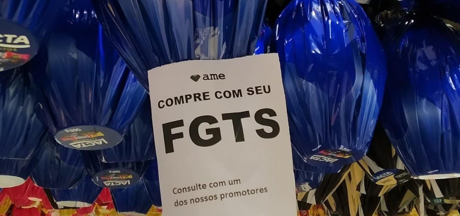 Anúncio da Americanas de venda de ovo de Páscoa com o FGTS viraliza