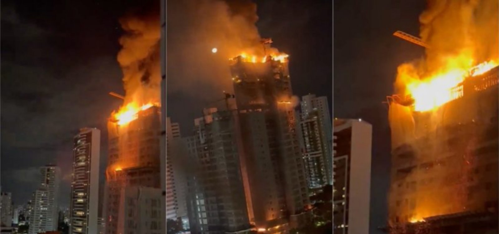 Incêndio causado por curto-circuito atinge prédio em Recife e provoca evacuação na região