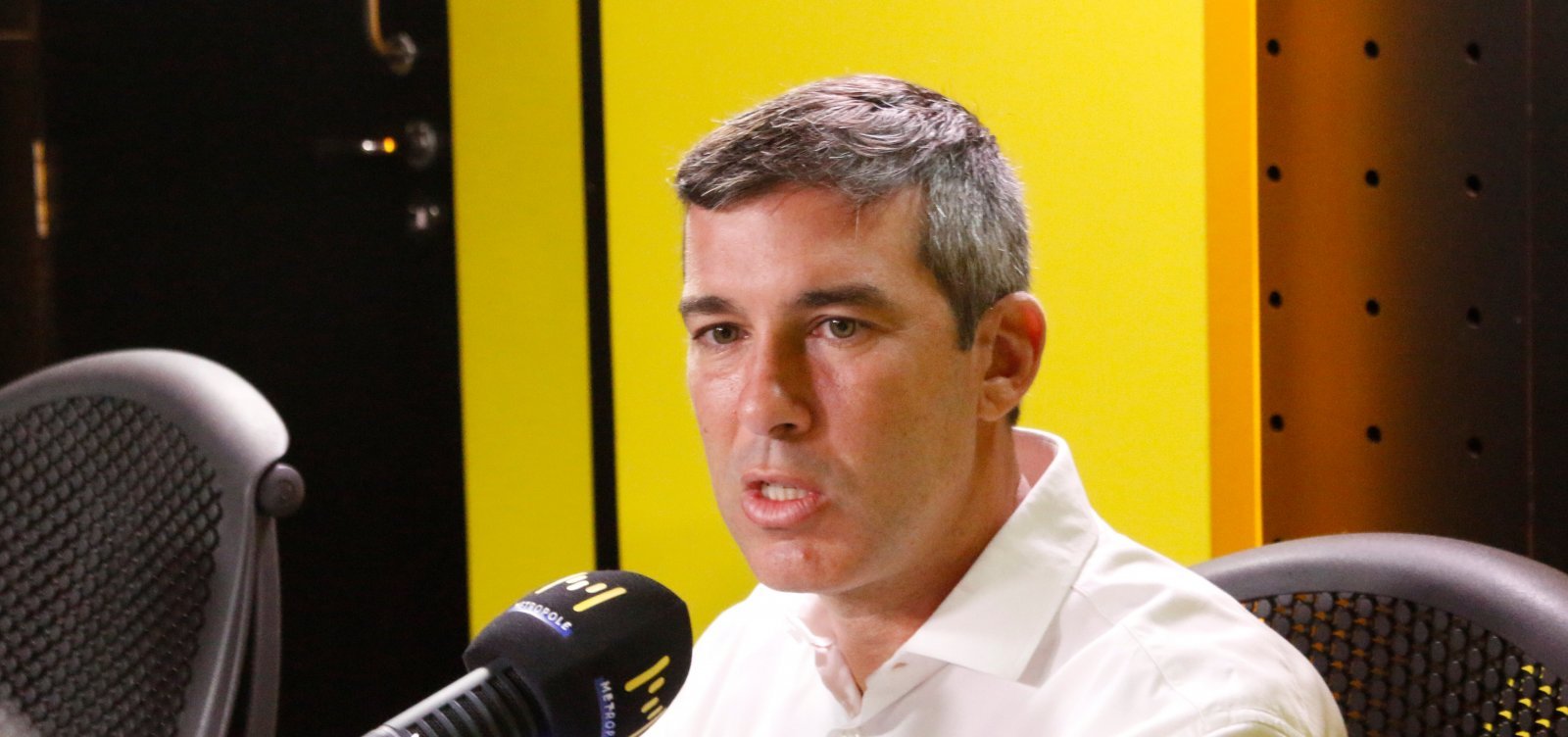 Marcelo Werner explica o software "Botão de Emergência" para motoristas e passageiros da Uber 