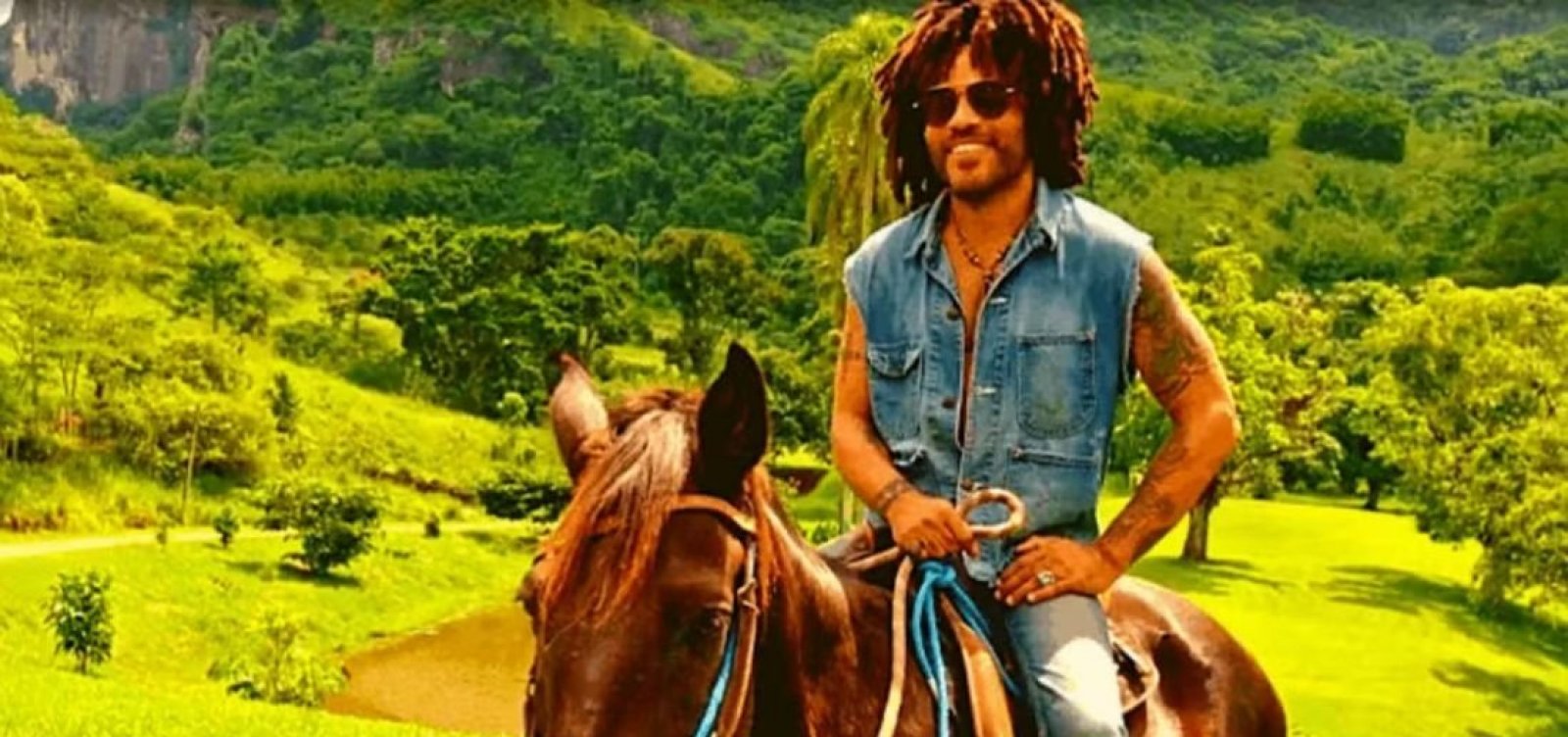 Dono de uma fazenda no Brasil, Lenny Kravitz diz que quer gravar um álbum no imóvel