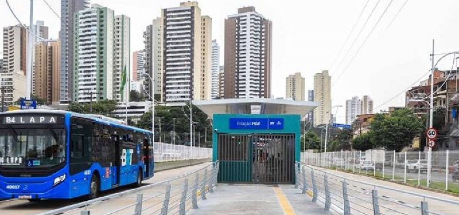 Nova estação de BRT Vasco da Gama começa a operar neste sábado em Salvador 