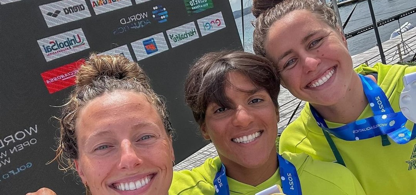 Ana Marcela e Viviane Jungblut conquistam pódio da Copa do Mundo de Águas Abertas na Itália