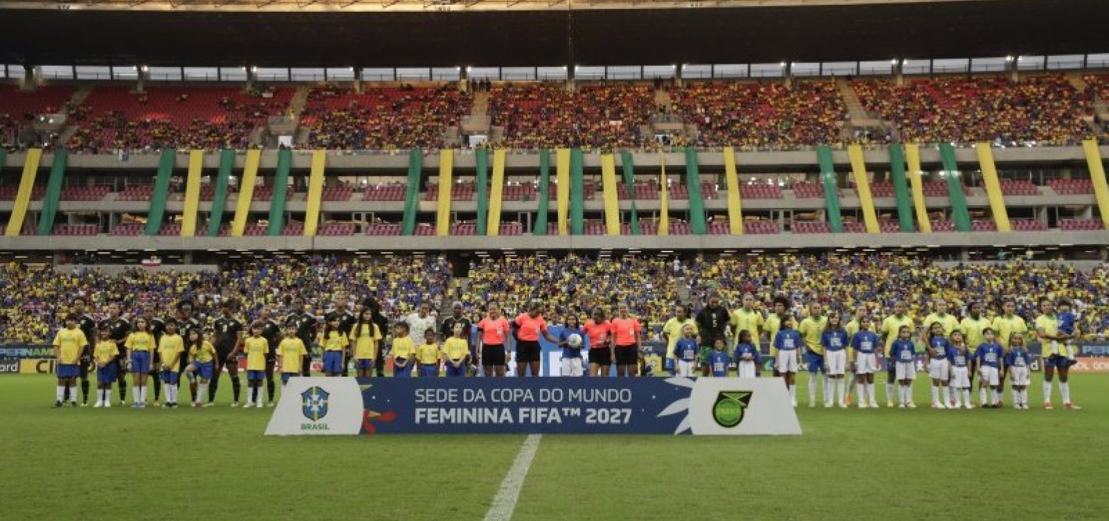 Crianças baianas entrarão em campo com jogadoras da Seleção Feminina em amistoso