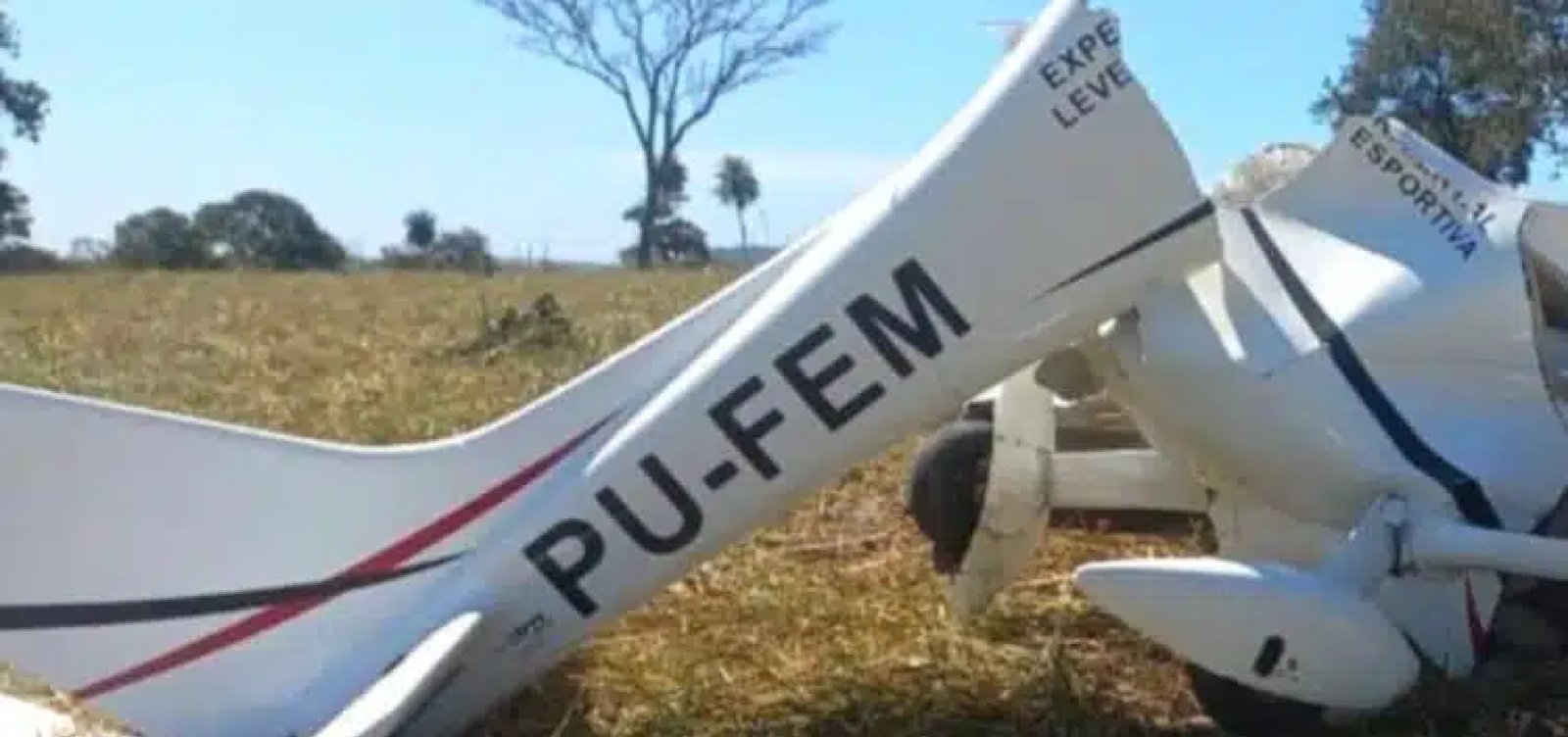 Queda de avião de pequeno porte cai em Mato Grosso e causa duas mortes
