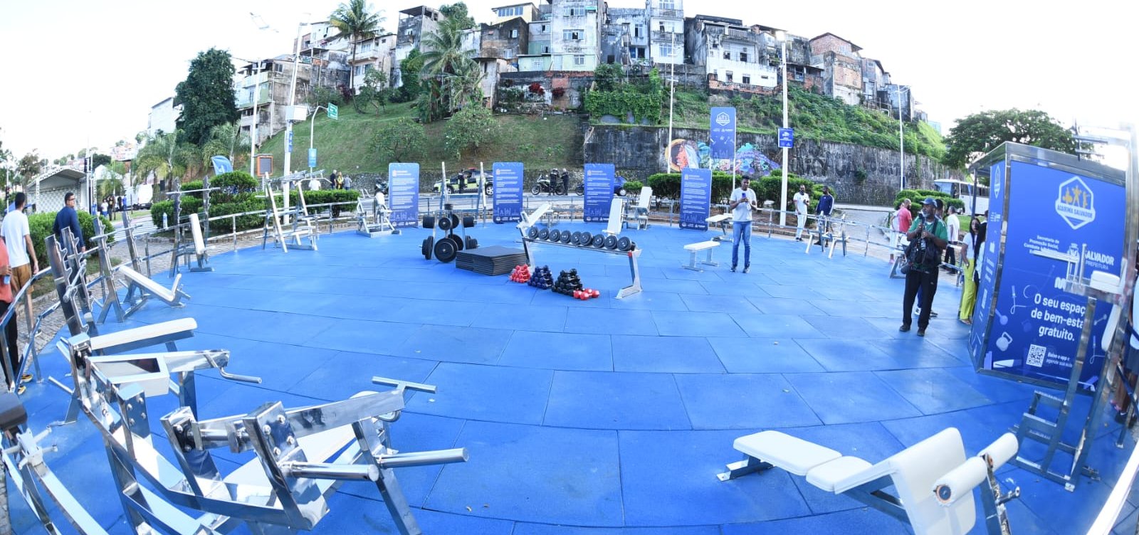 Primeira academia ao ar livre de Salvador é inaugurada no Dique do Tororó