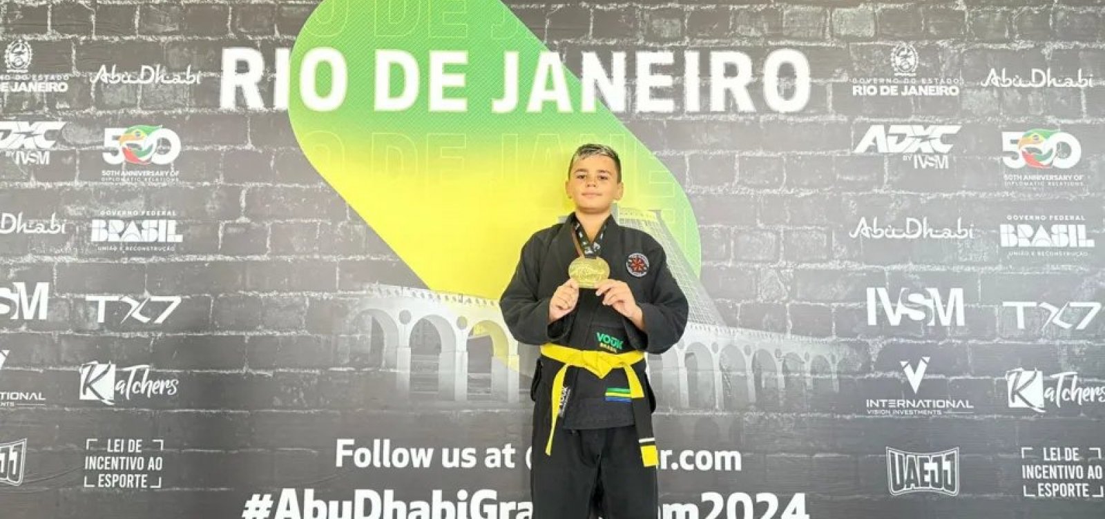 Atleta baiano de jiu-jitsu conquista título brasileiro no Rio