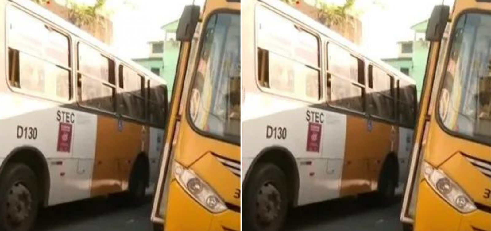 Acidente entre ônibus e microônibus deixa duas pessoas feridas em Salvador 