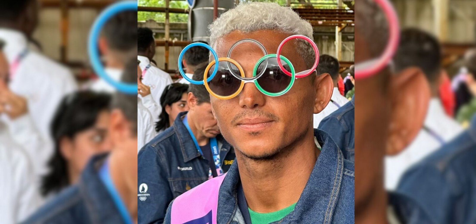 Baiano Isaquias Queiroz é porta-bandeira do Brasil na abertura das Olimpíadas em Paris