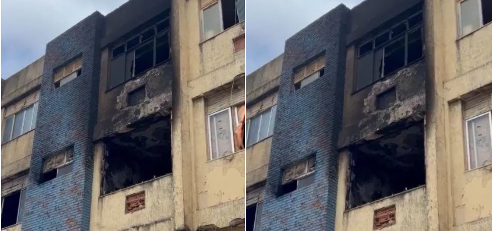 Incêndio atinge hotel abandonado em Patamares