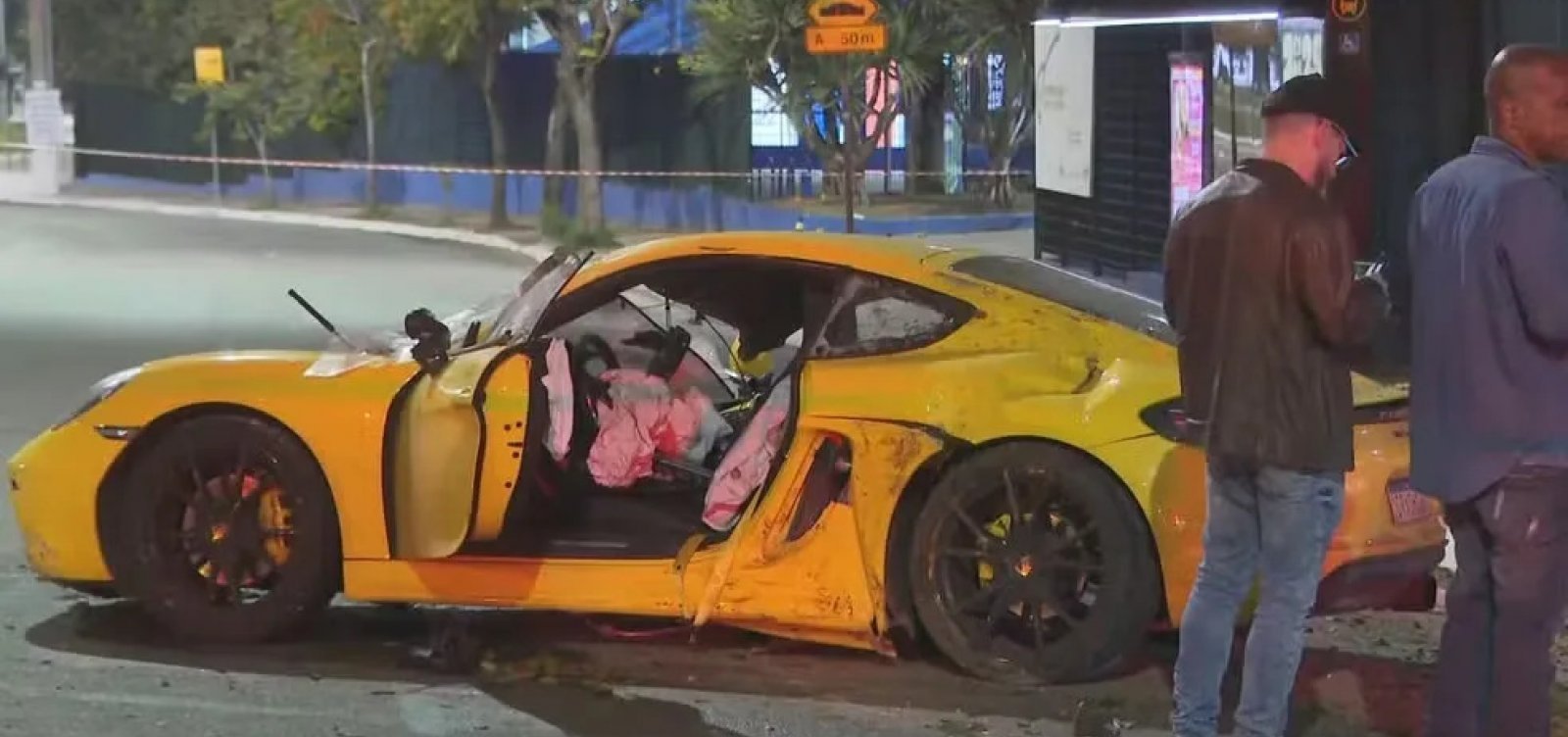 MP solicita 18 anos de prisão ao motorista do Porsche amarelo que atropelou e matou motoboy