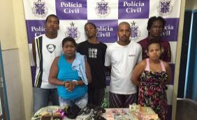 Seis pessoas são presas acusadas de tráfico de drogas em Alagoinhas