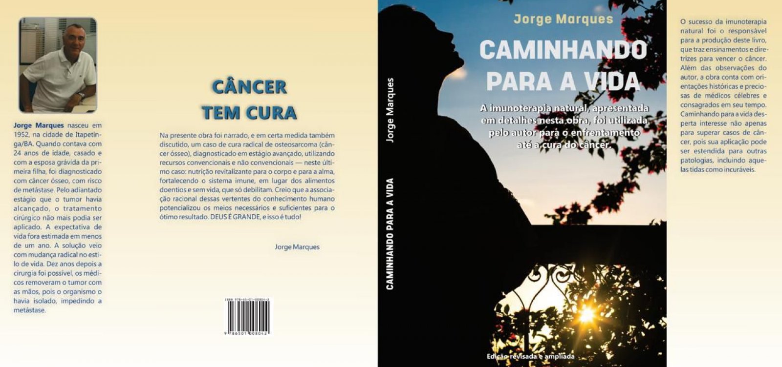 Escritor Jorge Marques lança livro “Caminhando para a vida”  e fala sobre cura do câncer 