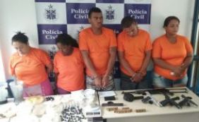 Grupo é preso com drogas, pistolas e submetralhadora em Feira de Santana