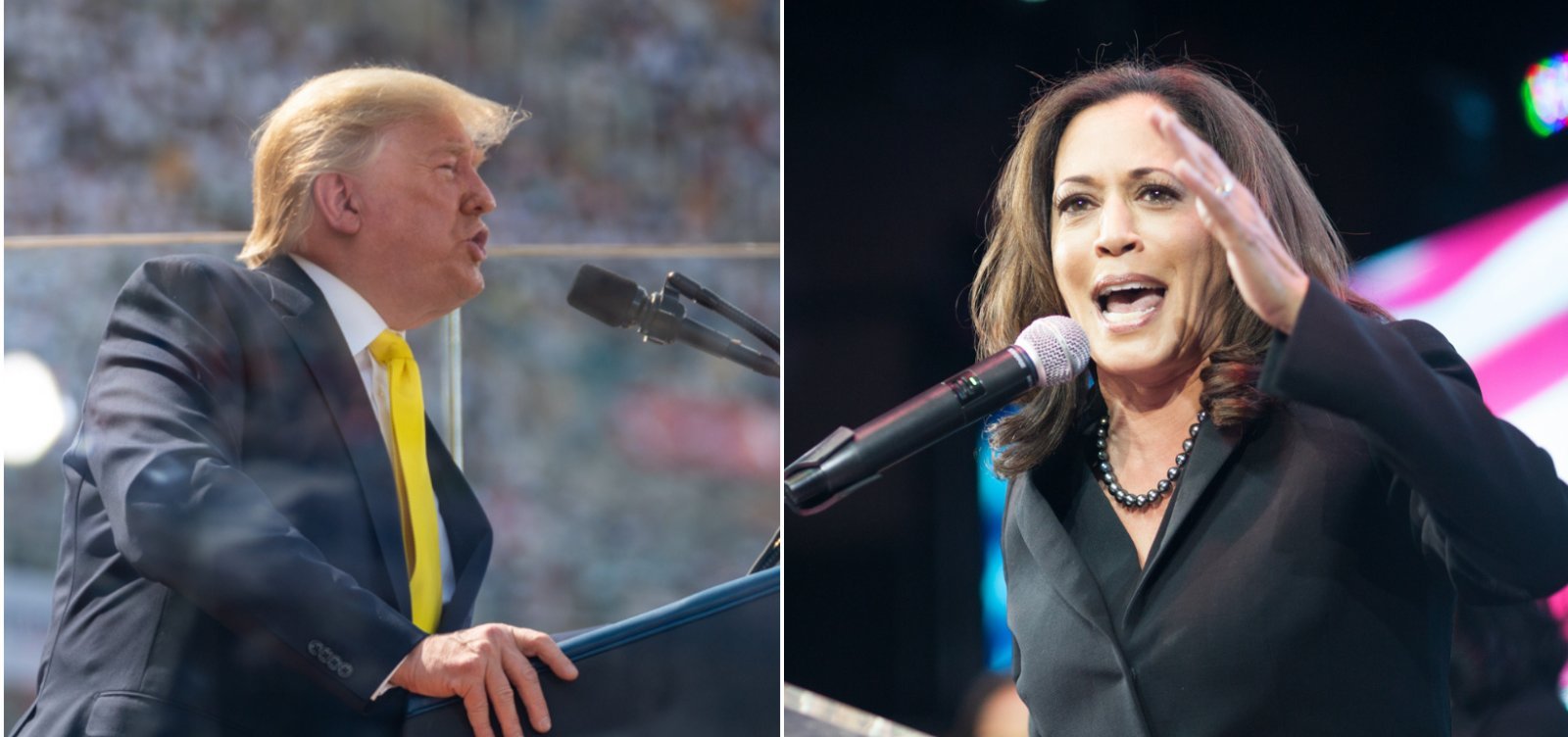 Kamala e Trump trocam ataques em comícios em Las Vegas