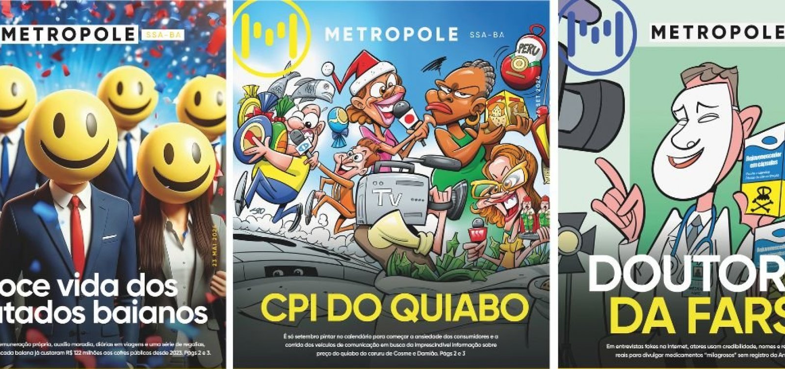 Com bom humor, críticas e irreverência, Jornal Metropole encerra 2024 com 51 edições e enfrenta mau agouro 